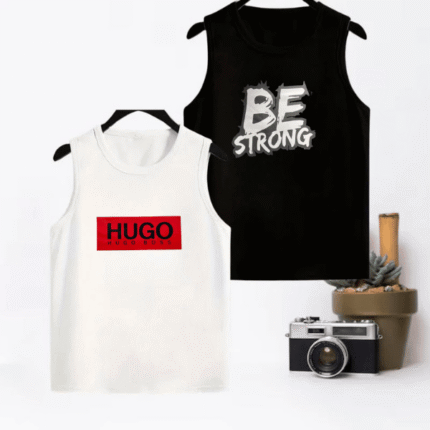 MENS SLEEVELESS T SHIRT 2 PCS COMBO