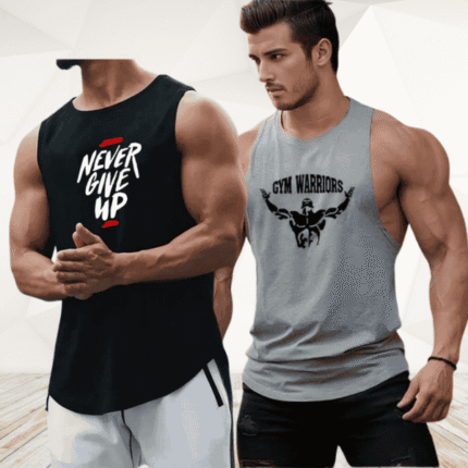 MENS SLEEVELESS T SHIRT 2 PCS COMBO
