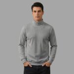 PREMIUM HIGH NECK SWEATSHIRT LIGHT ASH